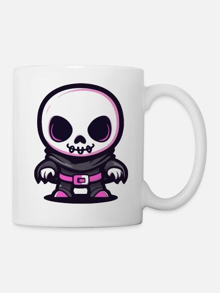 Skelett Halloween - Tasse - Weiß