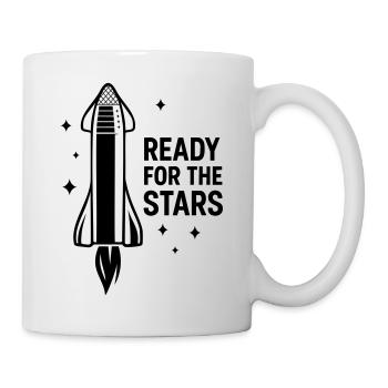 Ready for the Stars – Sci-Fi motif for space fans - Mug - white - Right