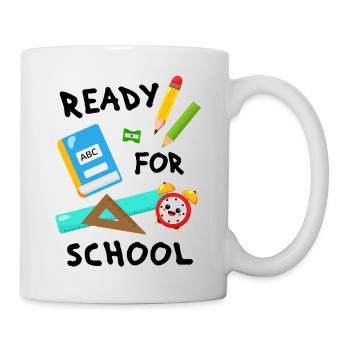 school enrollment beginning of school first-grader schoolchild - Mug - white - Right