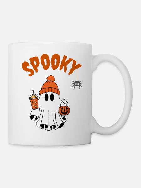 Spooky Halloween Ghost - Mug - white