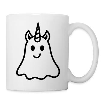 Licorne fantôme - Mug blanc - blanc - Droite
