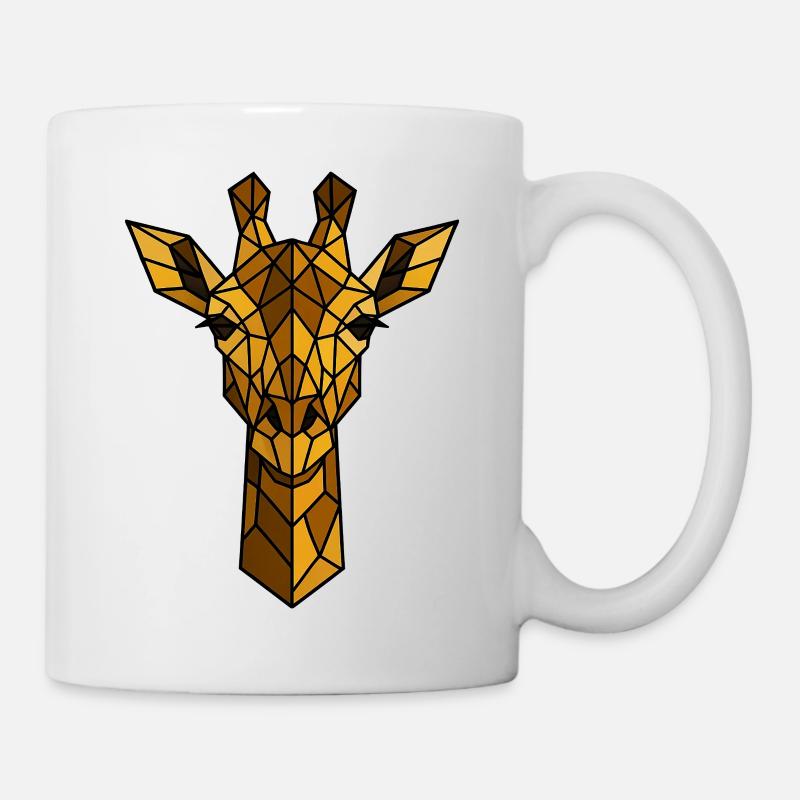Geometric Giraffe Illustration - Mug - white