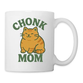 Chat roux Chonk Mom - Mug blanc - blanc - Droite