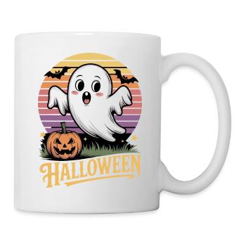 Gespenstischer Halloween-Charme - Tasse - Weiß - Rechts