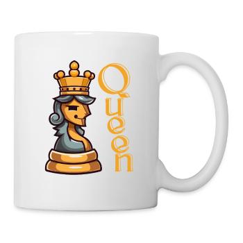 Schachkönigin - Tasse - Weiß - Rechts