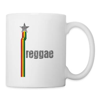 Reggae Star Rasta Logo Design - Mug - white - Right