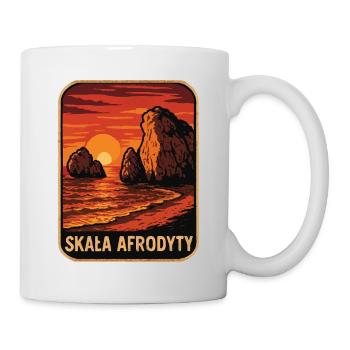 Aphrodites Felsen bei Sonnenuntergang - Tasse - Weiß - Rechts