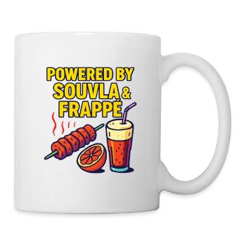 The Power of Souvla and Graffiti Style Frappe - Mug - white - Right