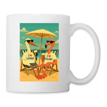 Birds in summer climates - Mug - white - Right