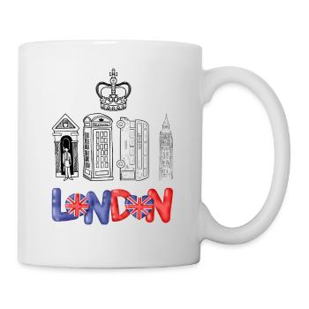 London Love Heart Flag Design - Mug - white - Right