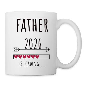 Dad to be 2026 Geschenk Schwangerschaft - Tasse - Weiß - Rechts