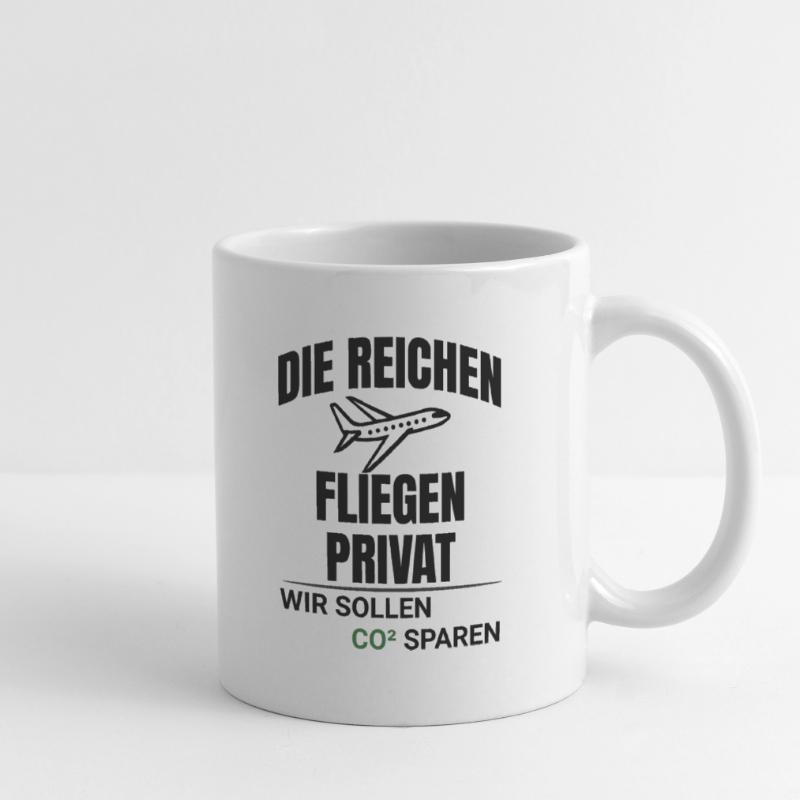 Abstract CO2 Climate Protection Design Mug