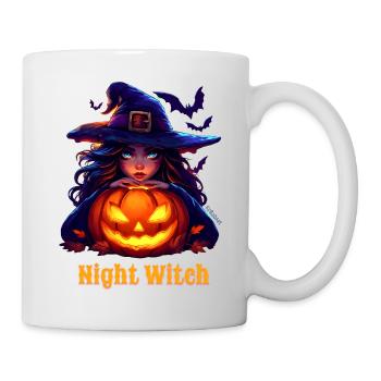 Halloween - Sorcière -Night Witch - Mug blanc - blanc - Droite