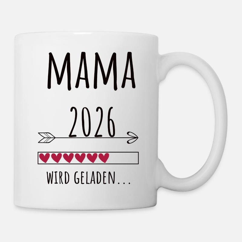 Werdende Mama 2026 Geschenk Schwangerschaft - Tasse - Weiß