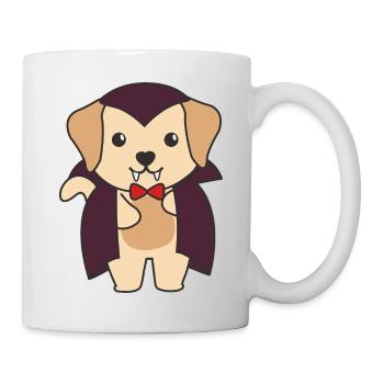 Labrador Happy Halloween Cute Vampire Costume - Mug - white - Right