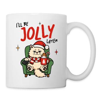 Festive Cozy Cat Illustration - Mug - white - Right
