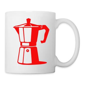Coffee Pot Illustration for Cafe Lovers - Mug - white - Right
