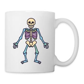 Skelett Skull - Tasse - Weiß - Rechts