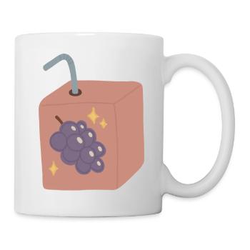 Grape Juice Box Design - Mug - white - Right