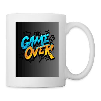 Graffiti Style Game Over Design - Tasse - Weiß - Rechts