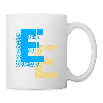 Conception E - Mug blanc - blanc - Droite