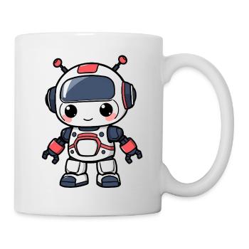 Roboter - Tasse - Weiß - Rechts
