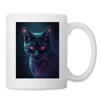 red eye cat - Mug - white - Right