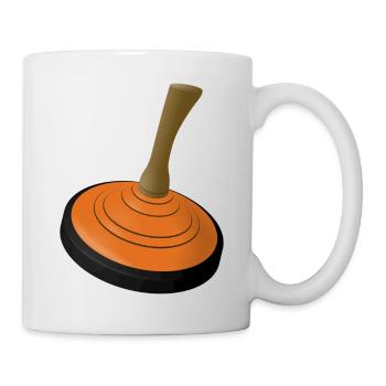 CURLING ORANGE_FUR_WUNSCHNAME - Mug blanc - blanc - Droite
