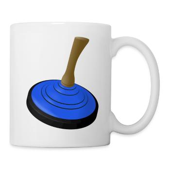 GLACE BLAU_FUR_WUNSCHNAME - Mug blanc - blanc - Droite