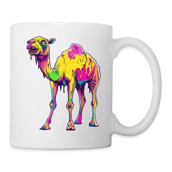 Chameau Halloween Bande dessinée drôle - Mug blanc - blanc - Droite