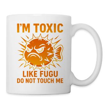 Je suis toxique comme Fugu – Travail drôle Humour Design - Mug blanc - blanc - Droite