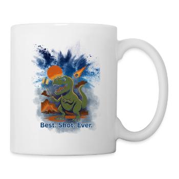 Dinosaurier Meteorit Vulkan  - Tasse - Weiß - Rechts