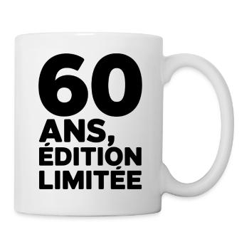 60 Jahre limitierte Auflage - Tasse - Weiß - Rechts