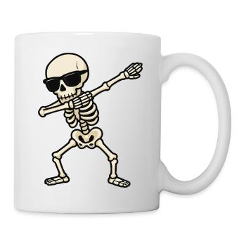 Squelette dab avec lunettes de soleil - Mug blanc - blanc - Droite