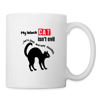 Drôle de chat noir propriétaire T-shirt-Mon chat noir n’est pas - Mug blanc - blanc - Droite