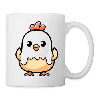Poulet Halloween fantôme - Mug blanc - blanc - Droite