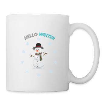 Hello Winter Snowman Charm - Tasse - Weiß - Rechts