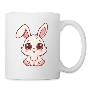 Cozy bunny design in pastel - Mug - white - Right