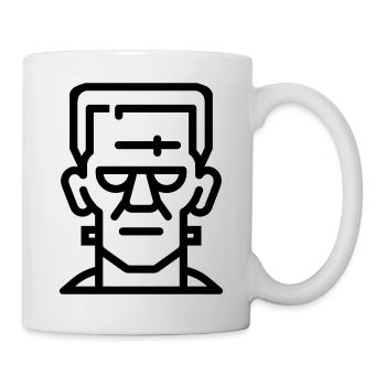 Halloween-Monster - Tasse - Weiß - Rechts