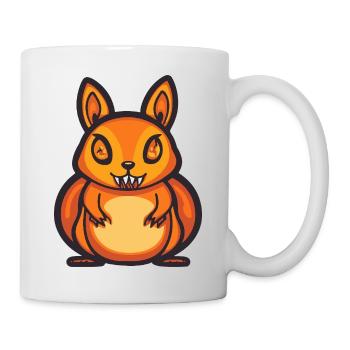 Écureuil Halloween Bande dessinée Drôle - Mug blanc - blanc - Droite