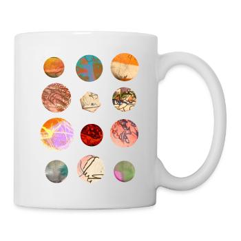 Marbles and planets - Mug - white - Right