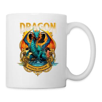Dragon Fantasy Magic Mysticism Mythology Creature - Mug - white - Right