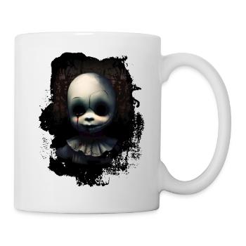 Visage de poupée cassé - Mug blanc - blanc - Droite