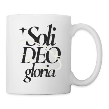 Soli Deo Gloria Typographic Tee - Mug - white - Right