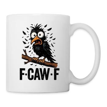 Schwarze Krähe F-CAW-F- Black Crow - Mug - white - Right