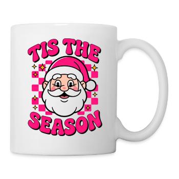 Tue The Season Neon Santa - Mug - white - Right