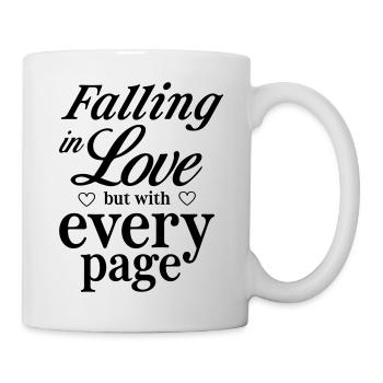 Falling in Love but with Every Page - Mug - white - Right