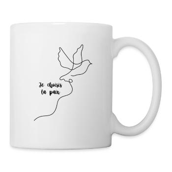 Je choisis la paix - Mug blanc - blanc - Droite