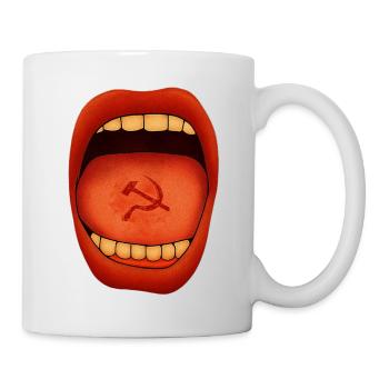 Emblème du Marteau à la Langue Cramoisie - Mug blanc - blanc - Droite