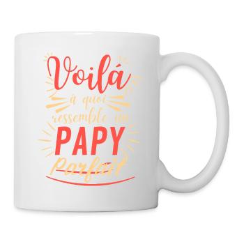 Papy parfait–Cadeau grand-père original - Mug blanc - blanc - Droite